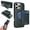 Green, variant on Allytechgroup for iPhone 17 Pro Back Cover Case with Magnetic Credit Card Slot, Shock-Absorbent RFID Protection Wireless Charging Support Lightweight Non-Slip for iPhone 17 Pro, Black