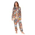 thumbnail image 2 of FORMRS Onesies Pajama for Adults Unisex Hoodie Winter Jumpsuit One Piece Sleepwear, Sizes S-2XL, Colorful Flowers, 2 of 7
