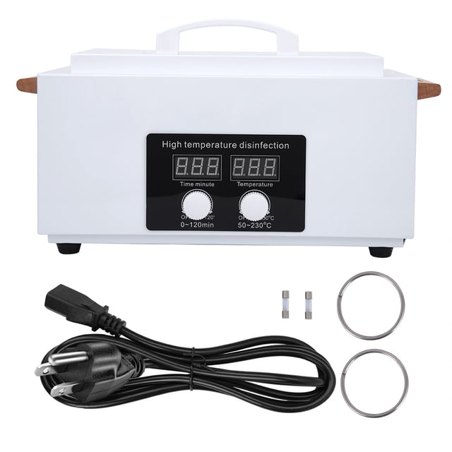 Esterilizador de herramientas para decoración de uñas, esterilizador de alta temperatura de 110 V, esterilizador de alta temperatura, herramientas para uñas, gabinete esterilizador, estética elegante