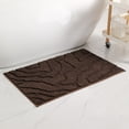 thumbnail image 5 of REGALWOVEN Non Slip Washable Soft Absorbent Bath Rug with Rubber Backing for Shower Floor Brown 20" x 32", 5 of 7