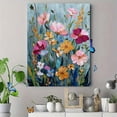 thumbnail image 4 of Textured Floral Impressionist Canvas Print, Wall Art for Living Room Bedroom Office Dining Room Entryway Boutique, 4 of 8