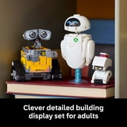LEGO Disney & Pixar Wall-E & EVE Building Set for Adults, Ages 18+ Home Office, Book Shelf, or Room Decor for Disney Fans - Gift for Birthdays- 43279