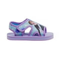 thumbnail image 2 of Disney Frozen Girls Anna And Elsa Dual Sizes Hook And Loop Sandals. (Toddler Little Kids)Purple, Size: 910, 2 of 7