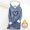 (Fashion 112)Blue, variant on Women's Plus Size Hooded Top for Fall Winter Thick Fleece-Lined Warm Base Layer Sweatshirt Loose Fit Long Sleeve Hooded Top
