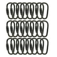 thumbnail image 1 of D anillo de bloqueo Mosquetón Llavero Mini ganchos Cerradura de primavera Escalada Carabiners Clips Titular Regalos para viajar Black 24 Packs Methold HA010943-03, 1 of 5