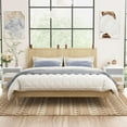 thumbnail image 7 of Boho Nightstands Set of 2 with Rattan Door - Modern Bedroom Accent Tables, 7 of 7