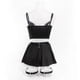 thumbnail image 5 of Lingerie Set for Women Ruffle French Maid Outfit Cosplay Lingerie Set 4 Pack Maid Costume, 5 of 5