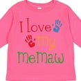 thumbnail image 4 of Inktastic I Love My Memaw Girls Long Sleeve Toddler T-Shirt, 4 of 5
