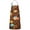 Fall Pumpkins Leaves-2, variant on Fall Pumpkins Leaves Pattern Apron-Garden Aprons for Women with Pockets-Cotton Linen Waterproof Kitchen Cooking Gardening Aprons Adjustable for Kitchen,Cooking,BBQ and Salon 33"x27"