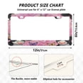 thumbnail image 3 of 2-Pack Aluminum License Plate Frame with 2 Holes for GM License Plate Cover with Free Screws Cute Baby Cows with Flowers, 3 of 8