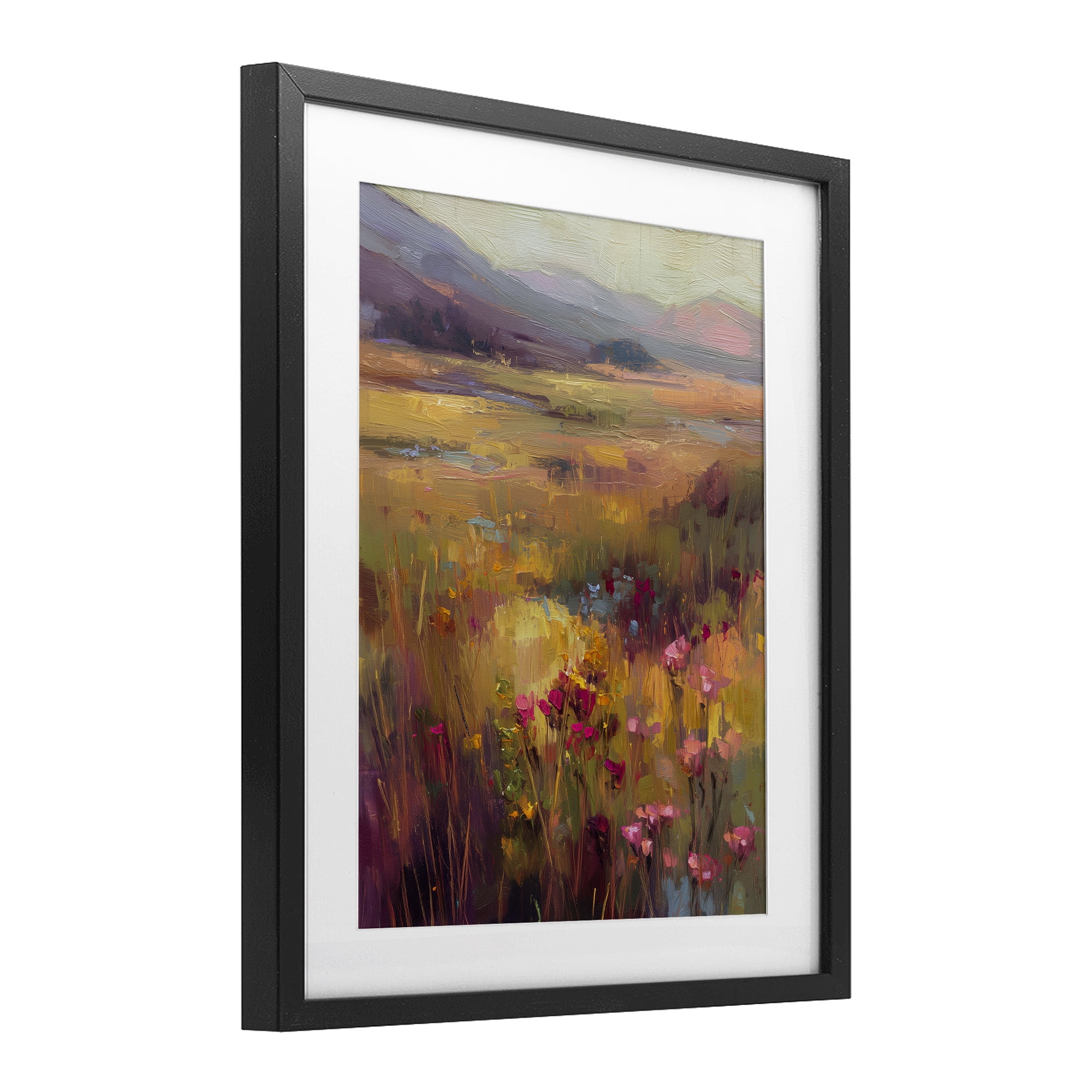 Stupell Industries Golden Waves Of Grass Black Framed Print Under Glass, design by Svetlana Aleynikova
