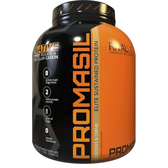 Rivalus Promasil Cookies & Crème Sustained blend w/ Whey Isolate + Casein 5lb