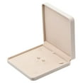 thumbnail image 2 of Velvet Jewelry Tray Travel Necklace Storage Display Case Beige, 2 of 6