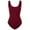 BURGUNDY, variant on Women's Scoop Neck Sleeveless Stretch Cotton Bodysuit Tank Top