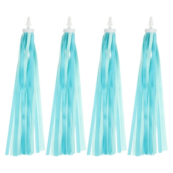 Uxcell Bike Streamers Colorful Bike Tassels Scooter Handlebar Streamers Bicycle Tassel Ribbon for Girls Bicycle Tricycle Handles Accessory (Light Blue, Pack of 2)
