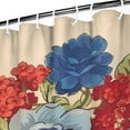 thumbnail image 3 of Pioneer Colorful Floral Shower Curtain for Bathroom Home Decor Bathtubs Waterproof Fabric Curtain with 12 Hooks 84x72in, 3 of 6