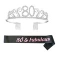 thumbnail image 1 of Birthday Tiara Crown With Shoulder Strap Set For Birthday Party Supplies, 1 of 3