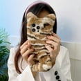 thumbnail image 3 of 3D Cute for iPhone 14 Pro Max Case, TPU Soft Plush Furry Fuzzy for Men Women Faux Fur Protection Anti-Shock Warm Smooth Case Cover Compatible with iPhone 14 Pro Max 6.7 inch, Brown, 3 of 4