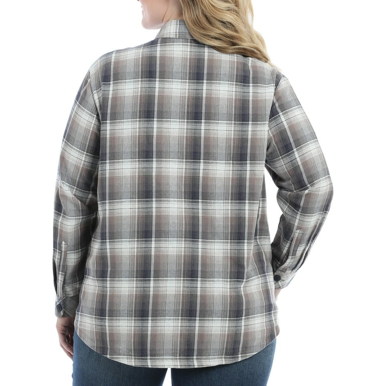 walmart women's lee flannel shirts