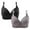 Gray, variant on skpabo 2Pc Women Push Up Bra Corset Bra Comfortable Non-Steel Ring Comfortable Adjustable Gathered Large Size Breathable Bra Underwear