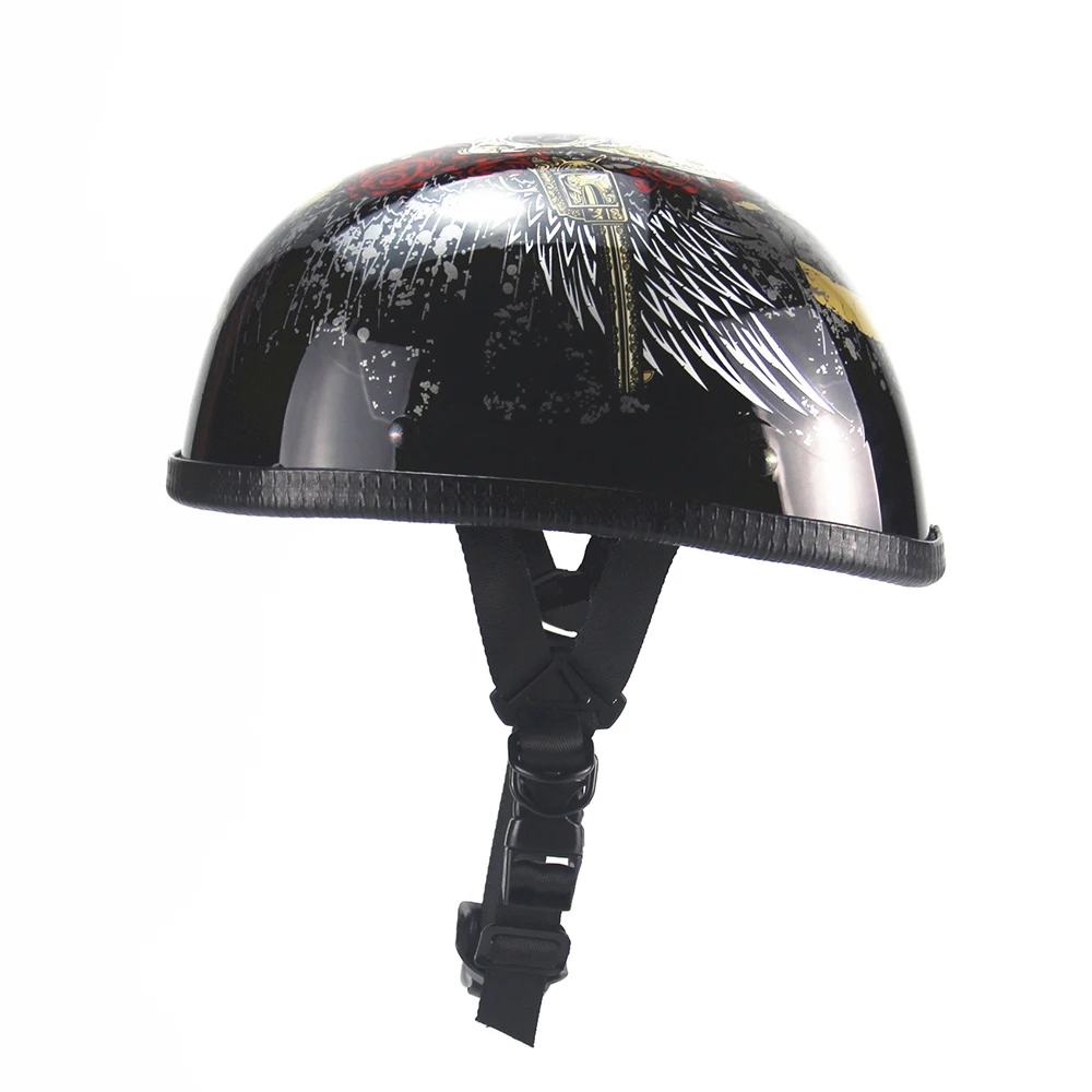 dot retro motorcycle helmets Low Profile Vintage Helmet Moisture Wicking Fabric Keeps Your Head Cooler And More Comfortable TT&CO. TOECUTTER SG/DOT 70's LINE