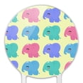 thumbnail image 3 of Acrylic Cute Kawaii Baby Elephants Pattern Cake Topper Party Decoration for Wedding Anniversary Birthday Graduation, 3 of 6