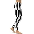 thumbnail image 3 of Black and White Optical Illusion Leggings Size: L for Women | FIERCEPULSE, 3 of 8