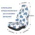 thumbnail image 3 of Wukai Cute Hippos Full Set Car Seat Covers with Soft Padding Universal Auto Front Seats Protector and Cushion Mat, 3 of 5