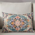 thumbnail image 3 of Boho Colorful Throw Pillow Covers, Ethnic Modern Geometric Abstract Art Soft Breathable Pillow Cases with Invisible Zipper for Sleeping, Queen Size Pillowcases for Couch Bed Sofa Chair 20x30 Inches, 3 of 6