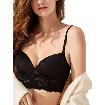 

Women s Sexy Lace Lingerie Bras Spaghetti Strap Push Up Gathered Bra Breathable