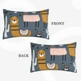 thumbnail image 4 of Binfone Llama And Cactus Standard Size Pillowcase, Long Staple Pure Cotton Envelope Closure Pillow Cover,16"X24", 4 of 9