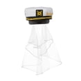 thumbnail image 2 of Gorra de marinero de novia con velo, accesorio de disfraz con bordado de ancla para mujer Estilo A, 2 of 9