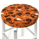 thumbnail image 3 of Balery Retro Halloween Fundas de asiento para taburete de bar redondo de tela de terciopelo ajustables que protegen de arañazos y manchas para sillas de 14 a 17 pulgadas.-13 inch, 3 of 7