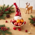 thumbnail image 5 of Eolstice Christmas Candy Basket, Faceless Gnome Doll Woven Small Treat Basket, Tabletop Centerpiece, Holiday Party Home Kitchen Decor, Gift, 5 of 6