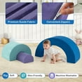 thumbnail image 2 of Barara King Rainbow Arc Climber Playset with Machine Washable Foam Blocks, Multicolor, 2 of 8