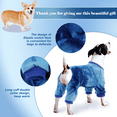 thumbnail image 3 of QBLEEV Dog Pajamas, Blue Tie-Dye Pet Clothes Stretchy Soft Doggy Onesies Cat Spring Autumn Sweatshirt, Lightweight Pet Jumpsuits Kitten Coats Pullover Outfits for Small Medium Dogs XL, 3 of 7