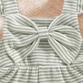 thumbnail image 4 of UAYOTSE Toddler 6 12 18 24 Months 2T 3T Girl Outfit Baby Summer Romper Cute Bow Sleeveless Jumpsuit Shorts Overalls Clothes 6M 4T,Sizes 2-3 Years, 4 of 8