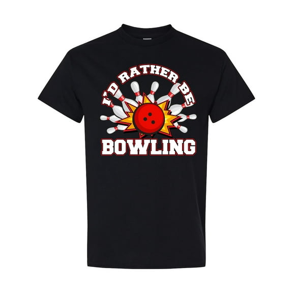 Inktastic I'd Rather Be Bowling T-Shirt