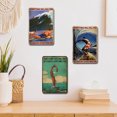 thumbnail image 3 of Placa Metal Vintage Pintura Hierro Rectangular Mar Arte Pared Bar para El 30x40cm, 3 of 9