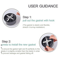 thumbnail image 2 of Replacement Parts, 12 Pcs Gasket Replacement, Gasket Accessories Replacement Parts Blender 900W, 2 of 5