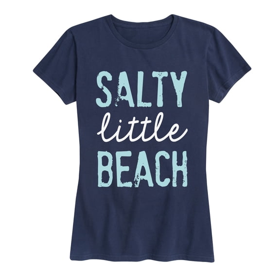 Instant Message - Salty Little Beach Short Sleeve Graphic T-Shirt