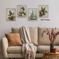 thumbnail image 4 of Hieng Vintage Winter Christmas Posters Prints Unframed Set of 4, Rustic Christmas Tree Wall Art Prints Decor for Living Room Bedroom Reading Nook Corner, Santa Claus Books Wall Pictures, 4 of 6