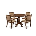 thumbnail image 2 of East West Furniture Antique 5-Piece Modern Dining Set in Walnut Finish, 2 of 4
