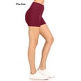 thumbnail image 2 of Women's Plus Size Casual Soft Stretch Elastic Waist Solid Workout Short Pant, 2 of 5