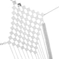 thumbnail image 4 of Sujetador de metal para mujer Hugo Cadena de cuerpo Lentejuelas Halter Bikini Plata, 4 of 10