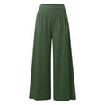 thumbnail image 4 of Trendy Women's Trousers Suit Set with Sleeveless Vest and Wide Leg Pants for Casual Styling, 4 of 5