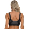 thumbnail image 2 of Sinleey Women's Sports Bras Workout Tank Tops with Built-in Bra High Impact Seamless Wireless Gym Black 3XL, 2 of 7