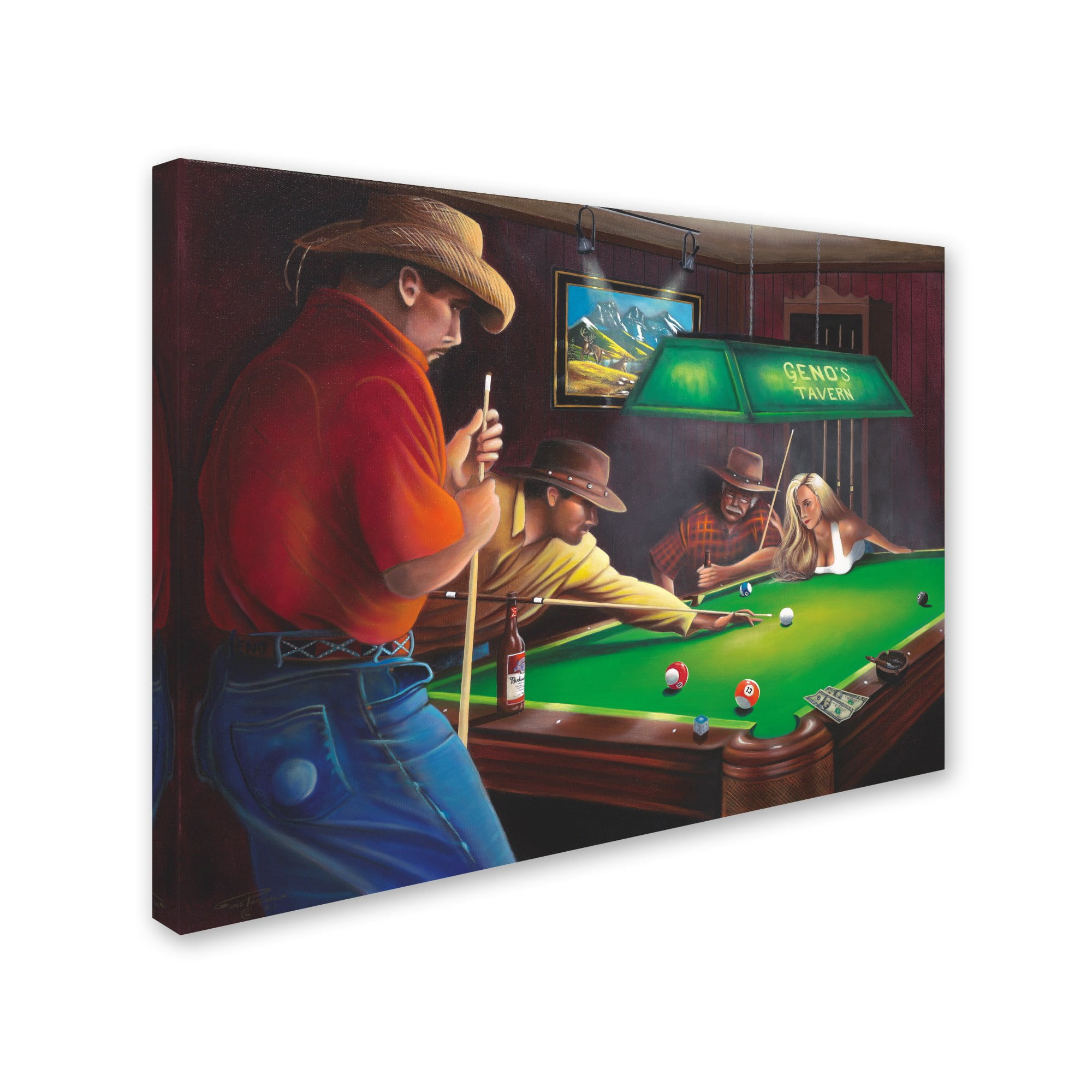 Trademark Fine Art 'The Shot' Canvas Art by Geno Peoples