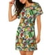 thumbnail image 2 of Fotbe Vegan1 Bata de Dormir para Mujer con Estampado, Camisón de Algodón de Manga Corta, Ropa de Dormir Casual, 2 of 6