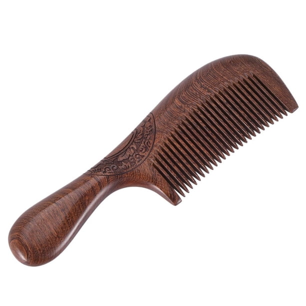 Peine de Madera SáNdalo Unisex para Mujeres y Hombres, AntiestáTico Viajes en Casa, Dientes Finos